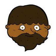 comic cartoon bearded man N6