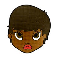 comic cartoon sulking woman N2