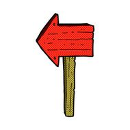 comic cartoon sign post N8
