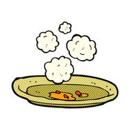 comic cartoon empty plate