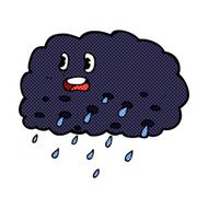 comic cartoon rain cloud N3