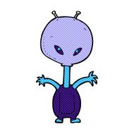 comic cartoon space alien N3