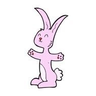 comic cartoon rabbit N11