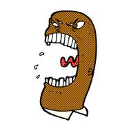comic cartoon furious man shouting N2