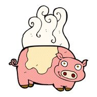 comic cartoon pig N2