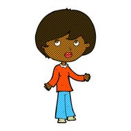 comic cartoon woman thinking N4
