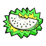 comic cartoon melon slice N2