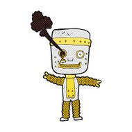 comic cartoon funny gold robot