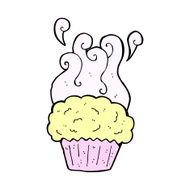 comic cartoon cupcake N9