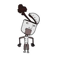 comic cartoon funny robot N9