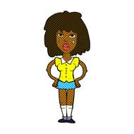 comic cartoon woman been in fight N2