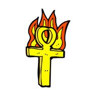 comic cartoon ankh symbol