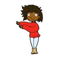 comic cartoon dancing woman N7