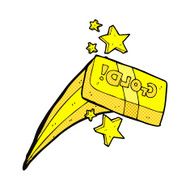 comic cartoon bar of gold N2