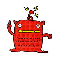 comic cartoon weird little alien N2