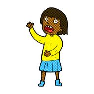 comic cartoon stressed out woman N3
