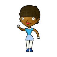 comic cartoon woman with idea N32