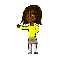 comic cartoon unhappy woman N2