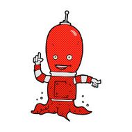 comic cartoon alien spaceman N3