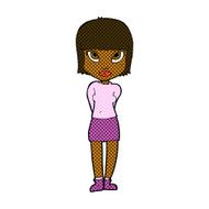 comic cartoon woman standing N3