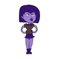 comic cartoon vampire girl N28