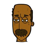 comic cartoon annoyed old man N7