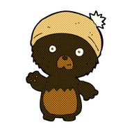 comic cartoon cute teddy bear in hat N3