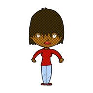 comic cartoon woman staring N4