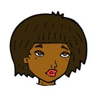 comic cartoon bored looking woman N2
