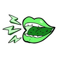 comic cartoon smiling halloween mouth