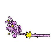 comic cartoon magic wand N5