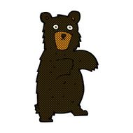 comic cartoon black bear
