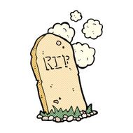 comic cartoon spooky grave N8