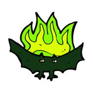comic cartoon spooky vampire bat N3
