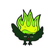 comic cartoon spooky vampire bat N4