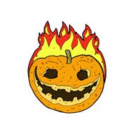 comic cartoon spooky pumpkin N2