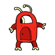 comic cartoon alien robot N4