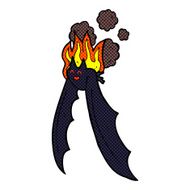 comic cartoon spooky bat