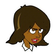 comic cartoon annoyed woman N25