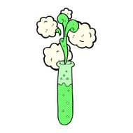 comic cartoon science test tube N2