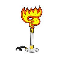 comic cartoon bunsen burner