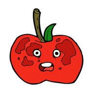 comic cartoon apple N11