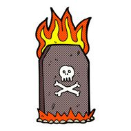 comic cartoon spooky grave N9