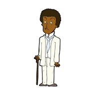comic cartoon unhappy gentleman N2