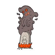 comic cartoon haunted grave