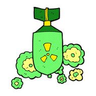 comic cartoon nuclear bomb N3