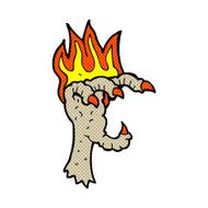 comic cartoon spooky claw