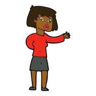comic cartoon woman explaining N7