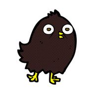 funny comic cartoon bird N17