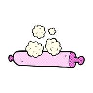 comic cartoon rolling pin N6
